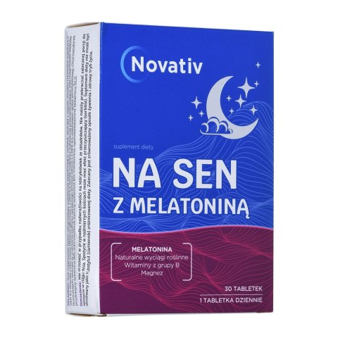 Novativ Na sen z melatoniną 30 tabletek