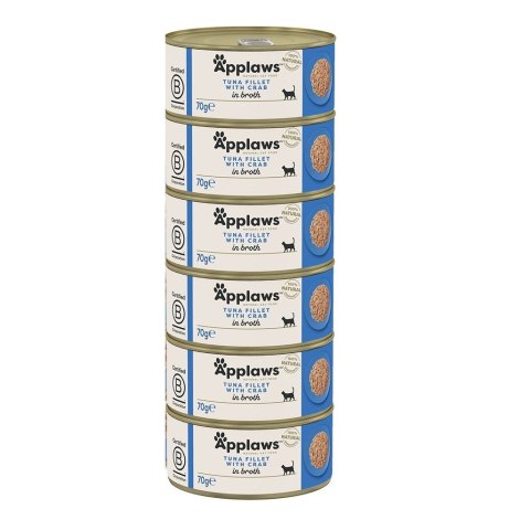Applaws Cat Tin Tuna with Crab 6x70g