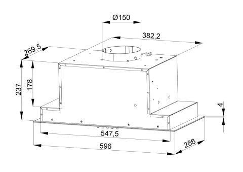 Okap MAAN Atlas 60 Czarny