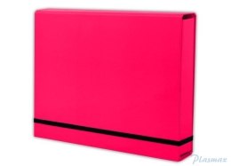 Teczka A4 Lux na gumkę róż malin. TT7828 (X)