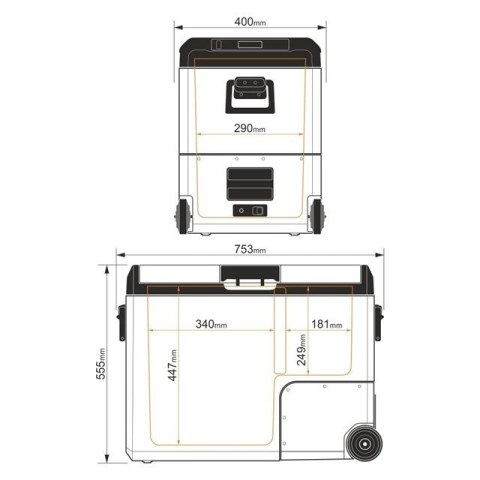 PRZENOŚNA LODÓWKA KOMPRESOROWA TCX60 CARBON