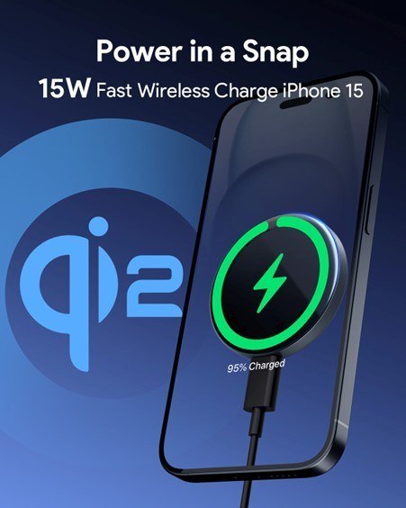 AUKEY ŁADOWARKA INDUKCYJNA MAGNETIC QI 2 15W