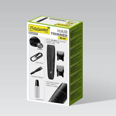Trymer do włosów USB MAESTRO MR-640