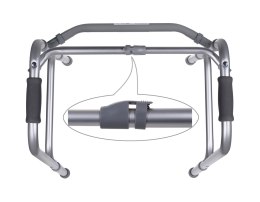 Balkonik rehabilitacyjny aluminiowy trójfunkcyjny