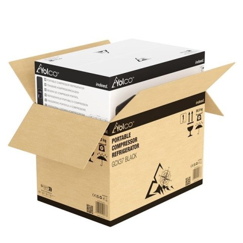 PRZENOŚNA LODÓWKA KOMPRESOROWA GCX37 BLACK