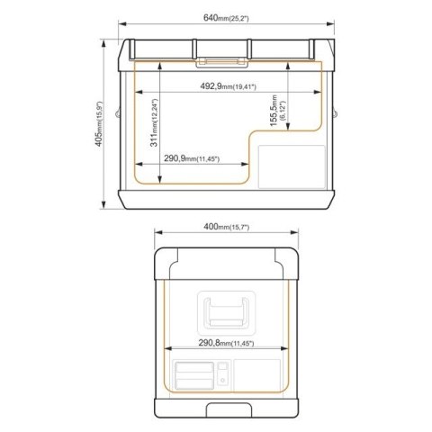 PRZENOŚNA LODÓWKA KOMPRESOROWA GCX37 BLACK