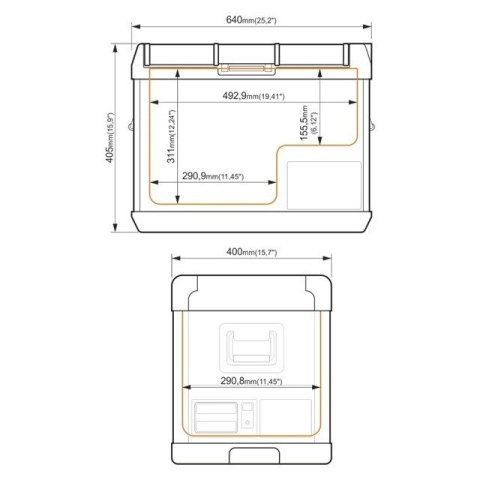 PRZENOŚNA LODÓWKA KOMPRESOROWA GCX37 GREEN