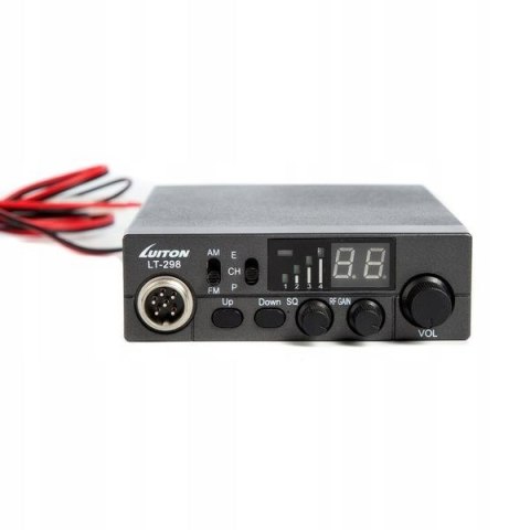 CB Radio LUITON LT-298 ASQ 12V/24V z wtykiem do zapalniczki