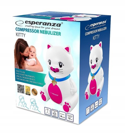 Inhalator kompresorowy Esperanza KITTY ECN003 (kolor biały)