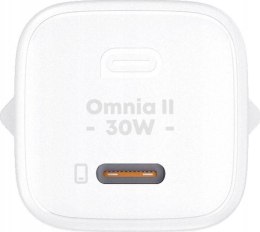 AUKEY ŁADOWARKA SIECIOWA GAN USB-C, PD 30W, BIAŁA