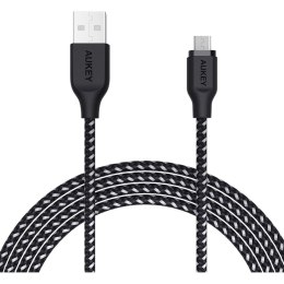 AUKEY KABEL USB-A - MICROUSB 2.0, QC 12W, 2M