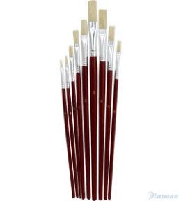Pędzle 882B płaskie 9 szt., 9 szt. GRAND 170-1415