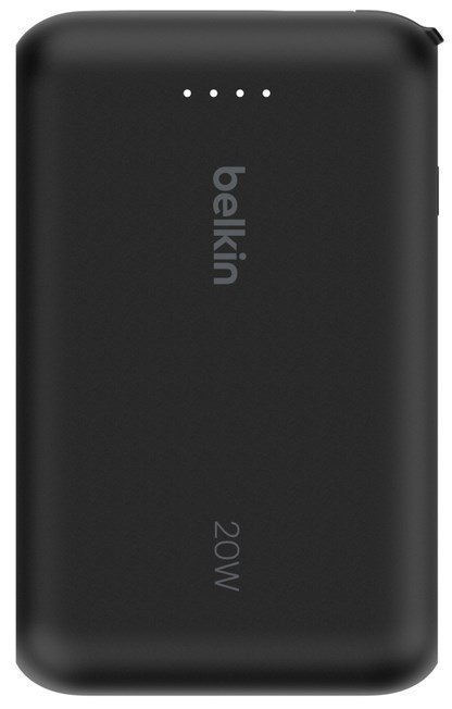 BELKIN POWERBANK 10 000 MAH, 20W, WBUDOWANY KABEL USB-C, BLACK