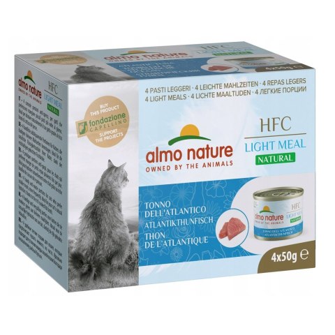 Almo Nature HFC Light Meal tuńczyk atlantycki dla kota 4x50gr