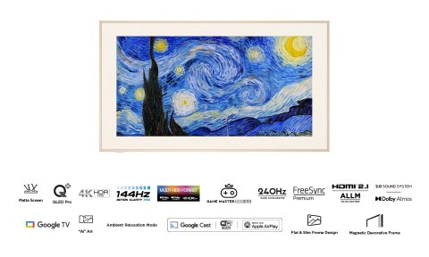 Telewizor 55" TCL 55A300W QLED 4K 144Hz Google TV