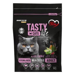 BIOFEED TASTY CATS LIFE STERILISED WITH RABBIT 50g