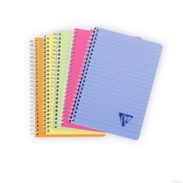 Kołonotatnik linicolor fresh w okładce z pp, A5, w linie, 90 kartek, mix kolorów CLAIREFONTAINE 328546C