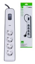 BELKIN LISTWA ZASILAJACA 525J, 4X SCHUKO, 2M, BIAŁA