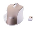 Mysz Asus Silent Wireless Mouse Gold MW202 bezprzewodowa złota