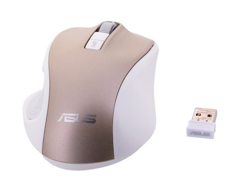Mysz Asus Silent Wireless Mouse Gold MW202 bezprzewodowa złota