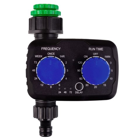 MACLEAN ELEKTRONICZNY STEROWNIK NAWADNIANIA, PROGRAMATOR, ZASILANIE 2X 1,5V AA GB391