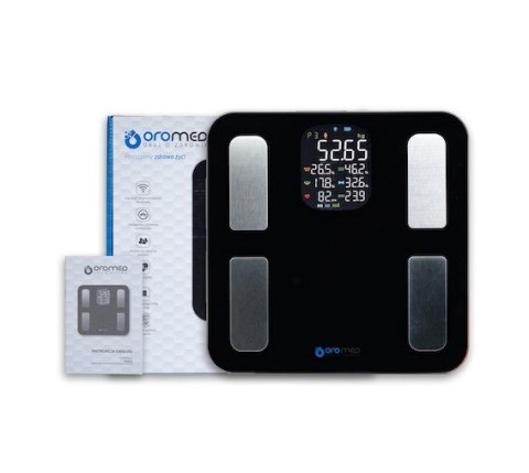 Waga łazienkowa ORO BLUETOOTH SMART BLACK OROMED