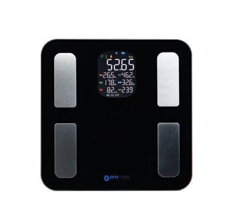 Waga łazienkowa ORO BLUETOOTH SMART BLACK OROMED