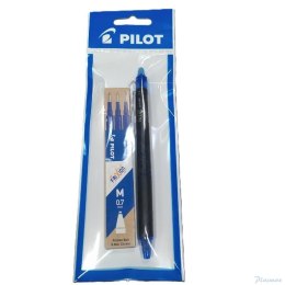 Wkład zestaw FRIXION niebieski (3) + długopis mix PILOT