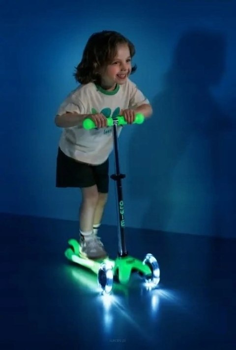 Hulajnoga Mini Micro Deluxe Glow LED Plus Icy Lime