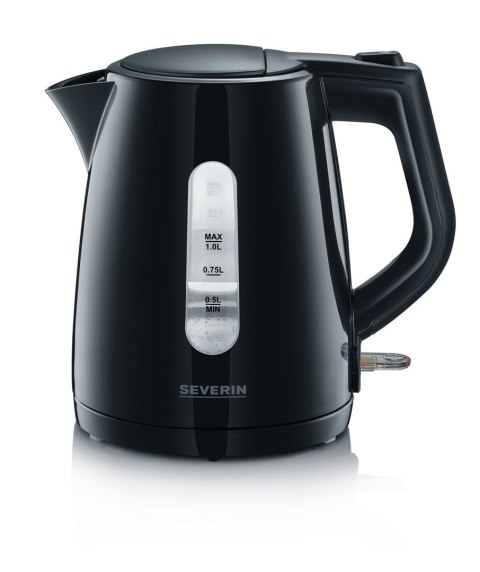 SEVERIN CZAJNIK ELEKTRYCZNY 1L, PLASTIK, ZAKRYTA GRZAŁKA, WSKAŹNIK POZIOMU WODY, ZAKRYTY ELEMENT GRZEJNY, MOC 2200W WK3410