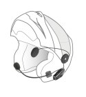 Intercom motocyklowy INTERPHONE U-COM 7R, komplet na 1 kask