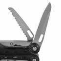 Multitool AZYMUT Turon - 10 narzędzi + karabińczyk +kabura do pasa (H-P224108)