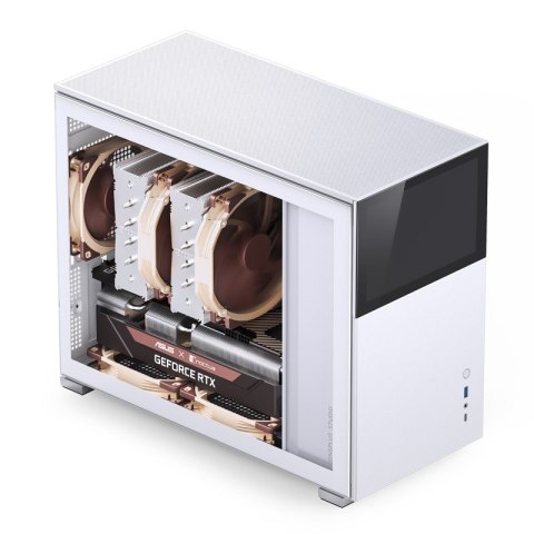 Obudowa Jonsbo D31 Screen Micro-ATX, Szkło Hartowane - biała