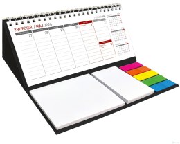 Kalendarz z notesem tygodniowy spiralowany KB044B czarny 2026 WOKÓŁ NAS