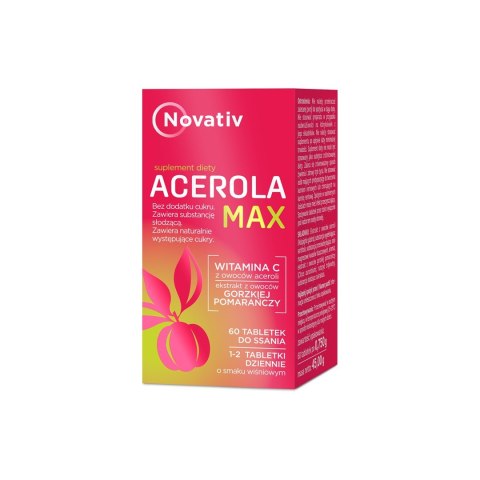 Novativ Acerola Max 60 tabletek do ssania