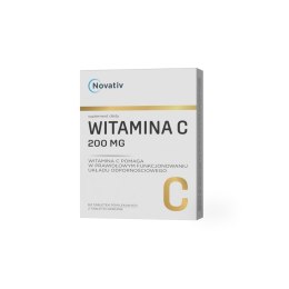 Novativ Witamina C 200mg, 60 tabletek powlekanych