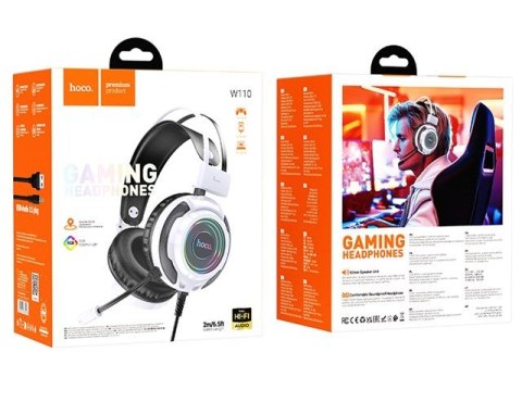 Słuchawki gamingowe Hoco W110 (biały)