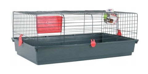 ZOLUX Klatka CLASSIC 100 cm kol. szary/czerwony