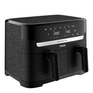 TEFAL Dual Easy Fry Essential Airfryer EY901N, 2700 W, 8.3 L, Juodas