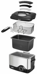 Unold Fryer Compact 1,5l 1200W srebrny (58615)