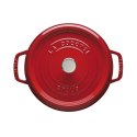 Garnek żeliwny okrągły Staub - 3.8 ltr, Czerwony