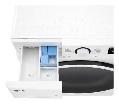 Pralka LG F2WR508S0W, klasa A, Ładowność 8 kg, Głębokość 47.5 cm, 1200 RPM, Biała