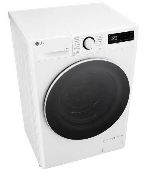 Pralka LG F2WR508S0W, klasa A, Ładowność 8 kg, Głębokość 47.5 cm, 1200 RPM, Biała