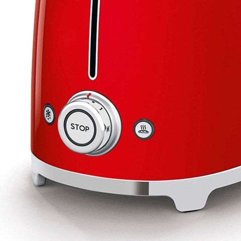 Smeg TSF01RDEU toster 6 2 kaw. 950 W Czerwony
