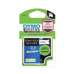 DYMO D1 - Durable Etykiety -Czarno na białym - 12mm x 5.5m