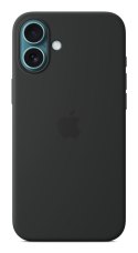 Silikonowe etui Apple z MagSafe Czarne, do iPhone 16 Plus