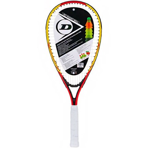 Zestaw do crossmintona Racketball Set Dunlop żółto-czerwone 762091