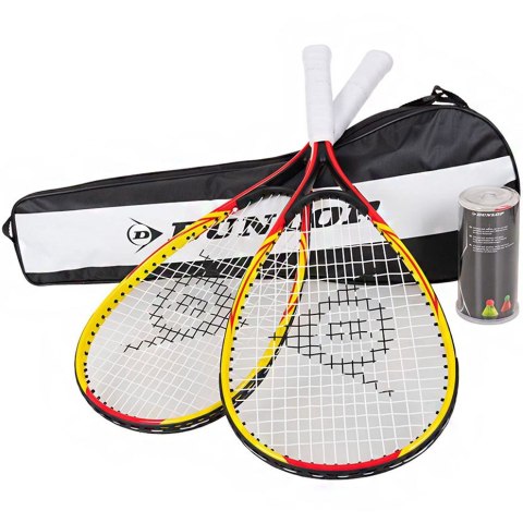 Zestaw do crossmintona Racketball Set Dunlop żółto-czerwone 762091