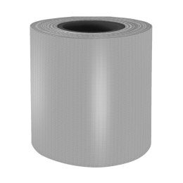 C.TAŚMA OGRODZENIOWA+KLIPSY 19cm x 35mb SZARA