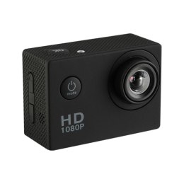 Kamera Extralink Action Camera A10 Czarna 1080P 30fps, IP68, wyświetlacz 2.0